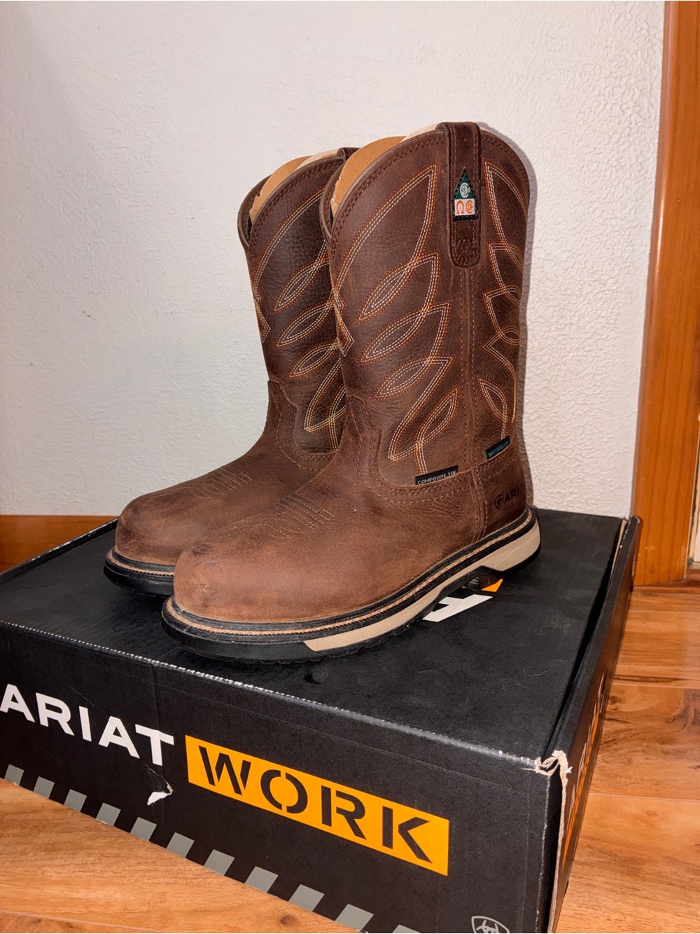 Ariat Women's Riveter CSA Waterproof Composite Toe Work Boot - size 6